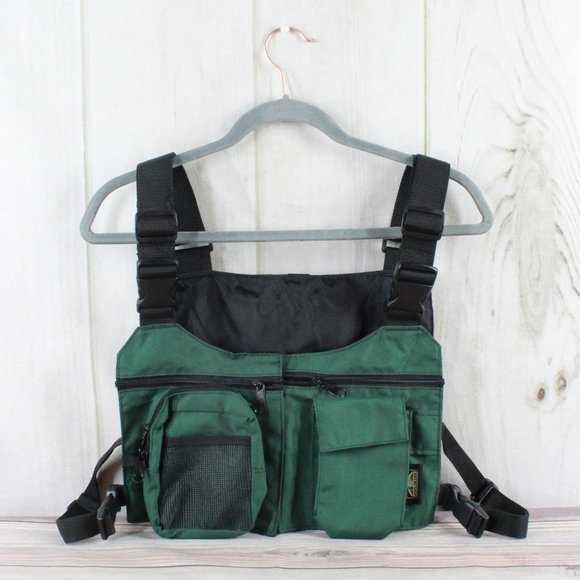 Fieldline Other - Fieldline Green Nylon Over Shoulder Vest Packs Fishing Hiking Travel Safari